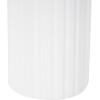 imageDeco 79 Metal Decorative Vase Color Block Centerpiece Vases with Rounded Linear Grooves and Brown Wood Tops Set of 2 Flower Vases for Home Decoration 11quot 10quot H BlackWhite