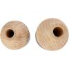imageDeco 79 Metal Decorative Vase Color Block Centerpiece Vases with Rounded Linear Grooves and Brown Wood Tops Set of 2 Flower Vases for Home Decoration 11quot 10quot H BlackBlack
