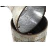 imageDeco 79 Metal Handmade Decorative Vase Tall Galvanized Floor Centerpiece Vases with Studs Set of 3 Vases for Home Decoration 43quot 33quot 25quotH Gray