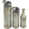 imageDeco 79 Metal Handmade Decorative Vase Tall Galvanized Floor Centerpiece Vases with Studs Set of 3 Vases for Home Decoration 43quot 33quot 25quotH Gray