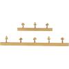 imageDeco 79 Metal Mushroom Home Wall Hook 8 Hanger Coat Hooks Set of 2 Hooks 23quot 13quot W Gold