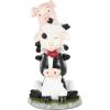 imageDeco 79 Polystone Farm Animals Sculpture with Brown Welcome Sign 11quot x 5quot x 9quot Multi ColoredMulti Colored