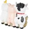 imageDeco 79 Polystone Farm Animals Sculpture with Brown Welcome Sign 11quot x 5quot x 9quot Multi ColoredMulti Colored