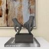 imageDeco 79 Resin Hands Open Sculpture with Butterfly and Copper Accents 8quot x 8quot x 5quot Dark BrownBlack