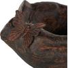 imageDeco 79 Resin Hands Open Sculpture with Butterfly and Copper Accents 8quot x 8quot x 5quot Dark BrownDark Brown