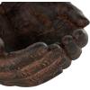 imageDeco 79 Resin Hands Open Sculpture with Butterfly and Copper Accents 8quot x 8quot x 5quot Dark BrownDark Brown