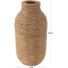 imageDeco 79 Seagrass Handmade Decorative Vase Tall Wrapped Centerpiece Vase Vase for Home Decoration 12quot x 12quot x 31quot Brown10 x 10 x 19