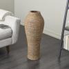 imageDeco 79 Seagrass Handmade Decorative Vase Tall Wrapped Centerpiece Vase Vase for Home Decoration 12quot x 12quot x 31quot Brown12 x 12 x 31