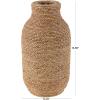 imageDeco 79 Seagrass Handmade Decorative Vase Tall Wrapped Centerpiece Vase Vase for Home Decoration 12quot x 12quot x 31quot Brown8 x 8 x 16