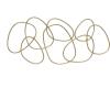 imageCosmoLiving by Cosmopolitan Metal Abstract Home Wall Decor Interlocking Rings Wall Sculpture Wall Art 43quot x 1quot x 22quot Gold