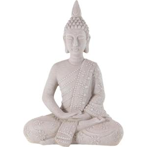 imageDeco 79 Magnesium Oxide Buddha Decorative Garden Sculpture Indoor Outdoor Meditating Garden Statue Outdoor Sculpture 13quot x 13quot x 20quot Gray13 x 13 x 20