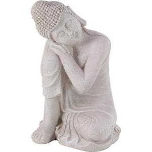 imageDeco 79 Magnesium Oxide Buddha Decorative Garden Sculpture Indoor Outdoor Meditating Garden Statue Outdoor Sculpture 13quot x 13quot x 20quot Gray19 x 13 x 28
