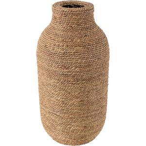 imageDeco 79 Seagrass Handmade Decorative Vase Tall Wrapped Centerpiece Vase Vase for Home Decoration 12quot x 12quot x 31quot Brown10 x 10 x 19