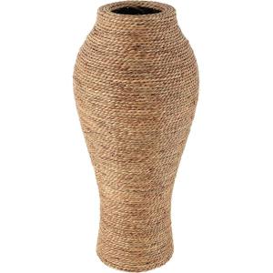 imageDeco 79 Seagrass Handmade Decorative Vase Tall Wrapped Centerpiece Vase Vase for Home Decoration 12quot x 12quot x 31quot Brown11 x 11 x 24