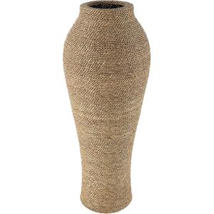 imageDeco 79 Seagrass Handmade Decorative Vase Tall Wrapped Centerpiece Vase Vase for Home Decoration 12quot x 12quot x 31quot Brown12 x 12 x 31