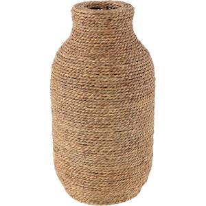 imageDeco 79 Seagrass Handmade Decorative Vase Tall Wrapped Centerpiece Vase Vase for Home Decoration 12quot x 12quot x 31quot Brown8 x 8 x 16