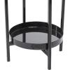 imageCosmoLiving by Cosmopolitan Contemporary Metal Set of 2 Planters 18quot 12quotH BlackBlack