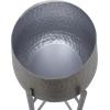 imageCosmoLiving by Cosmopolitan Metal Indoor Outdoor Planter Deep Recessed Hammered Dome Large Planter Pot with Removable Stand Set of 2 Planters 17quot 19quotH GoldSilver