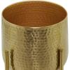imageCosmoLiving by Cosmopolitan Metal Indoor Outdoor Planter Deep Recessed Hammered Dome Large Planter Pot with Removable Stand Set of 2 Planters 17quot 19quotH GoldGold