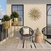 imageCosmoLiving by Cosmopolitan Metal Indoor Outdoor Planter Dome Large Planter Pot with Removable Stand Set of 2 Planters 19quot 22quotH GoldGold