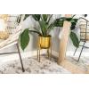 imageCosmoLiving by Cosmopolitan Metal Indoor Outdoor Planter Dome Large Planter Pot with Removable Stand Set of 2 Planters 19quot 22quotH GoldGold