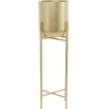 imageCosmoLiving by Cosmopolitan Metal Indoor Outdoor Planter Dome Large Planter Pot with Removable Stand Set of 2 Planters 19quot 22quotH GoldGold