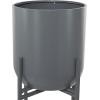 imageCosmoLiving by Cosmopolitan Metal Indoor Outdoor Planter Dome Large Planter Pot with Removable Stand Set of 2 Planters 19quot 22quotH GoldGray