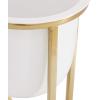 imageCosmoLiving by Cosmopolitan Metal Indoor Outdoor Planter Dome Small Planter Pot with Gold XShaped Stands Set of 2 Planters 12quot 10quotH WhiteSet of 2 Planters 12  10H