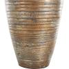 imageDeco 79 Bamboo Wood Decorative Vase Textured Centerpiece Vase with Lacquer Vase for Home Decoration 10quot x 10quot x 20quot BrownBrown