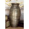 imageDeco 79 Bamboo Wood Decorative Vase Textured Centerpiece Vase with Lacquer Vase for Home Decoration 10quot x 10quot x 20quot BrownBrown