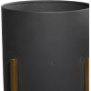 imageDeco 79 Glam Metal Set of 2 Planters 11quotW 32quotH GoldSet of 2 Planters 30  36H