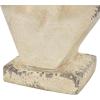 imageDeco 79 Magnesium Oxide Woman Indoor Outdoor Planter Distressed Antique Greek Bust Large Planter Pot with Floral Accents Planter 11quot x 10quot x 22quot CreamCream