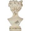 imageDeco 79 Magnesium Oxide Woman Indoor Outdoor Planter Distressed Antique Greek Bust Large Planter Pot with Floral Accents Planter 11quot x 10quot x 22quot CreamCream