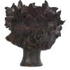 imageDeco 79 Magnesium Oxide Woman Indoor Outdoor Planter Distressed Antique Greek Bust Large Planter Pot with Floral Accents Planter 11quot x 10quot x 22quot CreamBronze