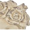 imageDeco 79 Magnesium Oxide Woman Indoor Outdoor Planter Distressed Antique Greek Bust Large Planter Pot with Floral Accents Planter 11quot x 10quot x 22quot CreamCream