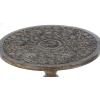 imageDeco 79 Mango Wood Floral Handmade Side End Accent Table Intricately Carved End Table with Turned Base Side Table 17quot x 17quot x 21quot Dark BrownDark Brown