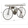 imageDeco 79 Metal Bike Indoor Outdoor Plantstand Weathered Vintage Plant Shelf Plant Stand 65quot x 14quot x 35quot BronzeBronze