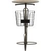 imageDeco 79 Metal Bike Indoor Outdoor Plantstand Weathered Vintage Plant Shelf Plant Stand 65quot x 14quot x 35quot BronzeBrown