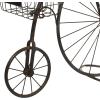 imageDeco 79 Metal Bike Indoor Outdoor Plantstand Weathered Vintage Plant Shelf Plant Stand 65quot x 14quot x 35quot BronzeBrown