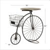imageDeco 79 Metal Bike Indoor Outdoor Plantstand Weathered Vintage Plant Shelf Plant Stand 65quot x 14quot x 35quot BronzeBrown