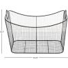 imageDeco 79 Metal Decorative and Functional Storage Basket Deep Basket Organizer with Round Handles Basket for Storage 20quot x 18quot x 19quot GoldBlack