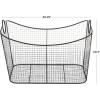 imageDeco 79 Metal Decorative and Functional Storage Basket Deep Basket Organizer with Round Handles Basket for Storage 20quot x 18quot x 19quot GoldBlack