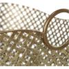 imageDeco 79 Metal Decorative and Functional Storage Basket Deep Basket Organizer with Round Handles Basket for Storage 20quot x 18quot x 19quot GoldGold