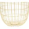 imageDeco 79 Metal Decorative and Functional Storage Basket Deep Basket Organizer with Round Handles Basket for Storage 20quot x 18quot x 19quot GoldGold