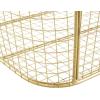 imageDeco 79 Metal Decorative and Functional Storage Basket Deep Basket Organizer with Round Handles Basket for Storage 20quot x 18quot x 19quot GoldGold