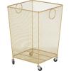 imageDeco 79 Metal Decorative and Functional Storage Basket Deep Basket Organizer with Round Handles Basket for Storage 20quot x 18quot x 19quot GoldGold