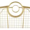 imageDeco 79 Metal Decorative and Functional Storage Basket Deep Basket Organizer with Round Handles Basket for Storage 20quot x 18quot x 19quot GoldGold