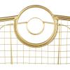 imageDeco 79 Metal Decorative and Functional Storage Basket Deep Basket Organizer with Round Handles Basket for Storage 20quot x 18quot x 19quot GoldGold