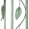 imageDeco 79 Metal Fleur De Lis Indoor Outdoor Scrollwork Arched Garden Arbor 44quot x 15quot x 95quot BlackGreen