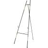 imageDeco 79 Metal Geometric Display Easel Tall Adjustable 3 Tier Floor Standing Easel with Chain Support Display Stand 20quot x 18quot x 56quot GoldBlack